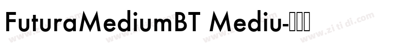 FuturaMediumBT Mediu字体转换